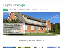 Tablet Screenshot of hesselaeger.dk